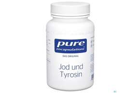 Sie sehen eine Packung Pure Encapsulations Jod Und Tyrosin 60 Kapseln, Produktbild: 01 Pure Encapsulations Jod Und Tyrosin 60 Kapseln, A-Nr.: 2981373 - 01