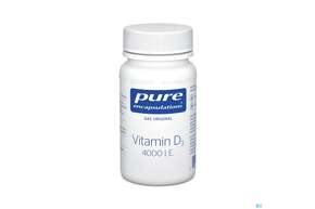 Sie sehen eine Packung Pure Encapsulations Vitamin D3 4000 I.e. 30 Kapseln, Produktbild: 01 Pure Encapsulations Vitamin D3 4000 I.e. 30 Kapseln, A-Nr.: 4545713 - 01
