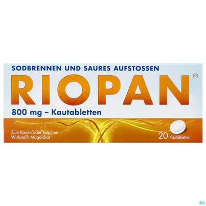 Riopan Kautabl 800mg 20st, A-Nr.: 1254990 - 01