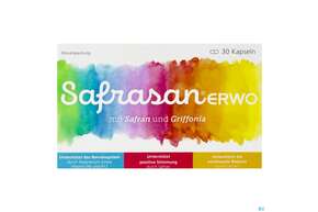Sie sehen eine Packung Safrasan Erwo Kapseln 30st, Produktbild: 01 Safrasan Erwo Kapseln 30st, A-Nr.: 5670900 - 01