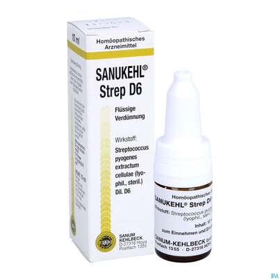 Sanukehl Strep Tropfen D6 10ml, A-Nr.: 2395132 - 05