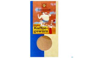 Sie sehen eine Packung Sonnentor Aladins Kaffeegewuerz Bio 00678 35g, Produktbild: 01 Sonnentor Aladins Kaffeegewuerz Bio 00678 35g, A-Nr.: 5477043 - 01
