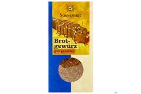 Sie sehen eine Packung Sonnentor Bio Brotgewuerz Grob Gemahlen 00697 45g, Produktbild: 01 Sonnentor Bio Brotgewuerz Grob Gemahlen 00697 45g, A-Nr.: 5477072 - 01