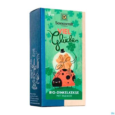 Sie sehen eine Packung Sonnentor Kekse Bio Viel Glueck! 01227 100g, Produktbild: 04 Sonnentor Kekse Bio Viel Glueck! 01227 100g, A-Nr.: 5743757 - 04