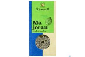 Sie sehen eine Packung Sonnentor Majoran Geschnitten Bio 00668 10g, Produktbild: 01 Sonnentor Majoran Geschnitten Bio 00668 10g, A-Nr.: 5227990 - 01