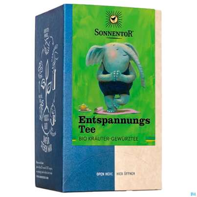 Sie sehen eine Packung Sonnentor Tee/bio Entspannungszeit 02317 18st, Produktbild: 03 Sonnentor Tee/bio Entspannungszeit 02317 18st, A-Nr.: 5742321 - 03