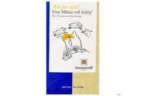 Sie sehen eine Packung Sonnentor Tee/bio/wieder Gut Muetze Voll Schlaf 02707 18st, Produktbild: 01 Sonnentor Tee/bio/wieder Gut Muetze Voll Schlaf 02707 18st, A-Nr.: 3428810 - 01