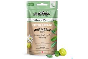 Sie sehen eine Packung Swissherbs Grether’s Pastilles Fresh Breath Zuckerfrei 45g, Produktbild: 01 Swissherbs Grether’s Pastilles Fresh Breath Zuckerfrei 45g, A-Nr.: 5384749 - 01