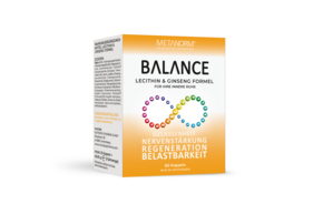Sie sehen eine Packung BALANCE Kapseln METANORM(R), Produktbild: 01 BALANCE Kapseln METANORM(R), A-Nr.: 5878279 - 01