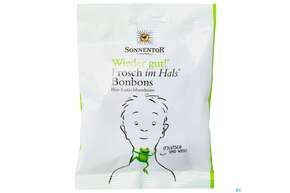Sie sehen eine Packung Sonnentor Bio Bonbons Frosch Im Hals Wieder Gut 01205 50g, Produktbild: 01 Sonnentor Bio Bonbons Frosch Im Hals Wieder Gut 01205 50g, A-Nr.: 5616740 - 01