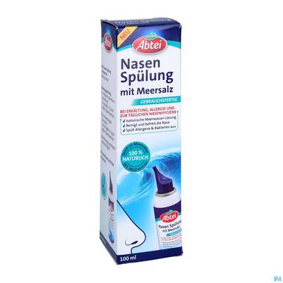 Nasen Spuelung Abtei 100% Nat.meersalz O.kons Ab 3 Jahren 50000 100ml, A-Nr.: 5214680 - 03