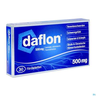 Daflon Filmtabl 500mg 30st, A-Nr.: 1287400 - 02