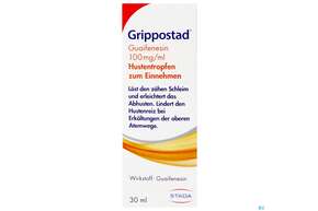 Grippostad Guaifenesin Hustentropfen Z.einnehmen 100mg/ml 30ml, A-Nr.: 4984482 - 01