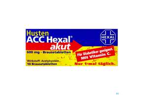 Husten Acc Hexal Akut Brausetabl 600mg 10st, A-Nr.: 1346858 - 01