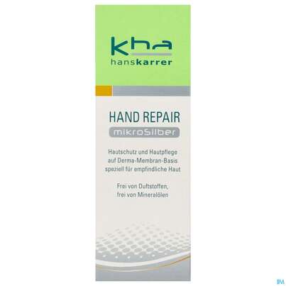Sie sehen eine Packung Karrer Mikrosilber Handrepair 50ml, Produktbild: 01 Karrer Mikrosilber Handrepair 50ml, A-Nr.: 3855618 - 01
