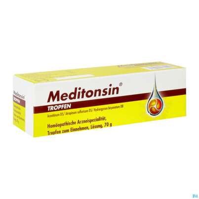Sie sehen eine Packung Meditonsin Tropfen 70g, Produktbild: 04 Meditonsin Tropfen 70g, A-Nr.: 1337003 - 04