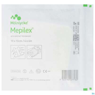 Wundverband Mepilex Silikon 10x 10cm 1st, A-Nr.: 2302633 - 01