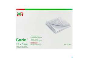 Mullkompressen Gazin Baumw.17faedig Steril 16fach 7,5x7,5cm 30x2 60st, A-Nr.: 2384720 - 01