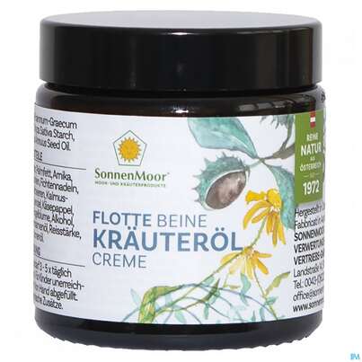 Sie sehen eine Packung Sonnenmoor Kraeuteroel-creme 90g, Produktbild: 01 Sonnenmoor Kraeuteroel-creme 90g, A-Nr.: 5106973 - 01