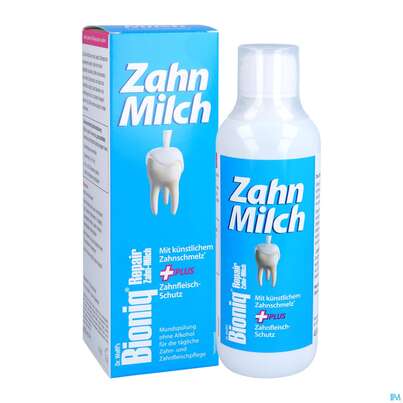 Sie sehen eine Packung Bioniq Repair Zahn-milch 400ml, Produktbild: 05 Bioniq Repair Zahn-milch 400ml, A-Nr.: 5445126 - 05