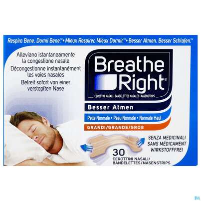 Nasen Strips Besser Atmen Breathe Right Nasenpfl Beige Gross 30st, A-Nr.: 3589884 - 01