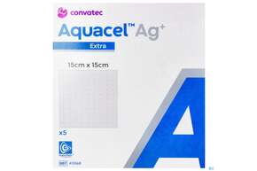 Wundauflagen Aquacel Ag+/extra +verstaerkungsfasern 15x 15cm 41356 5st, A-Nr.: 4262211 - 01