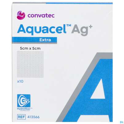 Wundauflagen Aquacel Ag+/extra +verstaerkungsfasern 5x 5cm 41356 10st, A-Nr.: 4262197 - 01