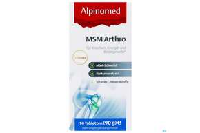 Msm Tabl Arthro+kurkuma Alpinamed 90st, A-Nr.: 5097458 - 01