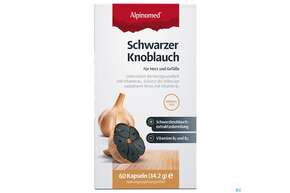 Knoblauch Kapseln Schwarz Vegan -alpinamed 60st, A-Nr.: 5386139 - 01