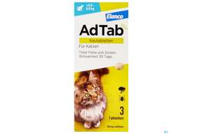 Adtab F Katzen Kautabl 48mg (2-8kg) 3st, A-Nr.: 5530642 - 01