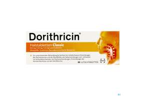 Dorithricin Halstabl Lutschtabl 0,5mg/1,0mg/1,5mg Classic 20st, A-Nr.: 4971189 - 01