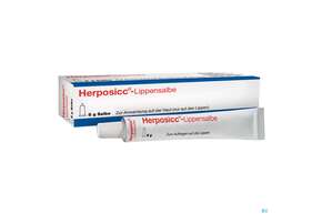 Sie sehen eine Packung Herposicc Lippensalbe 8g, Produktbild: 01 Herposicc Lippensalbe 8g, A-Nr.: 0025514 - 01