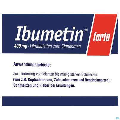 Ibumetin Filmtabl Forte 400mg 20st, A-Nr.: 2420278 - 01