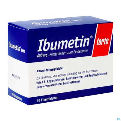 Ibumetin Filmtabl Forte 400mg 40st, A-Nr.: 2459777 - 03