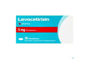 Levocetirizin-+pharma Filmtabl 5mg 30st, A-Nr.: 4475846 - 01