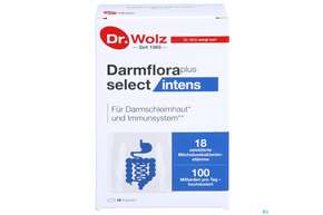 Sie sehen eine Packung Dr.wolz Darmflora Plus Select Intens Kapseln 60649 80st, Produktbild: 01 Dr.wolz Darmflora Plus Select Intens Kapseln 60649 80st, A-Nr.: 5646095 - 01