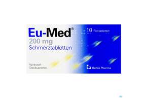 Eu-med Schmerztabl 200mg 10st, A-Nr.: 2442647 - 01