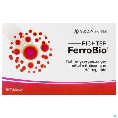 Eisen Tabl 18mg Richter Ferrobio 40st, A-Nr.: 5083723 - 01