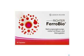 Eisen Tabl 18mg Richter Ferrobio 40st, A-Nr.: 5083723 - 01