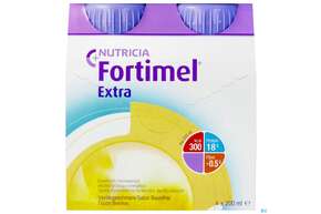 Sie sehen eine Packung Fortimel/protein 200ml 1,5kcal Vanille 4st, Produktbild: 01 Fortimel/protein 200ml 1,5kcal Vanille 4st, A-Nr.: 4303418 - 01