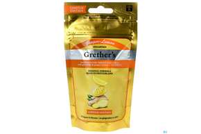 Sie sehen eine Packung Grethers Pastillen Zuckerfrei Ginger Lemon 75g, Produktbild: 01 Grethers Pastillen Zuckerfrei Ginger Lemon 75g, A-Nr.: 5822965 - 01