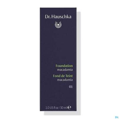 Sie sehen eine Packung Hauschka Dr. Kosmetik Pflegend Dekorativ Foundation 01 Macadamia Neu 30ml, Produktbild: 01 Hauschka Dr. Kosmetik Pflegend Dekorativ Foundation 01 Macadamia Neu 30ml, A-Nr.: 4592598 - 01