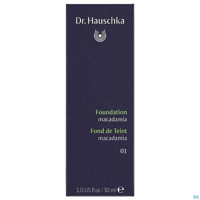 Sie sehen eine Packung Hauschka Dr. Kosmetik Pflegend Dekorativ Foundation 01 Macadamia Neu 30ml, Produktbild: 02 Hauschka Dr. Kosmetik Pflegend Dekorativ Foundation 01 Macadamia Neu 30ml, A-Nr.: 4592598 - 02