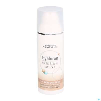Sie sehen eine Packung Hyaluron Sanfte Braeune Gesichtspflege 50ml, Produktbild: 06 Hyaluron Sanfte Braeune Gesichtspflege 50ml, A-Nr.: 5289809 - 06