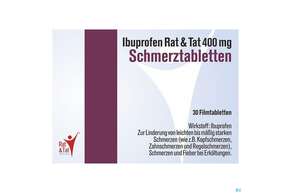 Ibuprofen-rat&amp;amp;tat Schmerztabl 400mg 30st, A-Nr.: 4482059 - 01