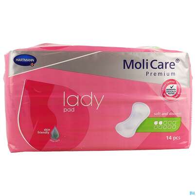 Inkontinenz Molicare Premium/lady Pad Tropfen 2 14st, A-Nr.: 4918605 - 01