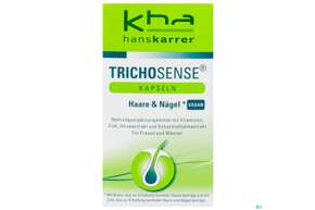 Sie sehen eine Packung Trichosense Kapseln Haare +naegel -karrer 60st, Produktbild: 01 Trichosense Kapseln Haare +naegel -karrer 60st, A-Nr.: 4834179 - 01