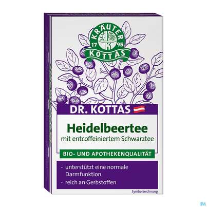 Dr.kottas Tee Heidelbeer 20st, A-Nr.: 3886487 - 01