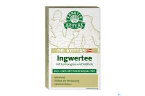 Sie sehen eine Packung Dr.kottas Tee Ingwer 20st, Produktbild: 01 Dr.kottas Tee Ingwer 20st, A-Nr.: 3886369 - 01