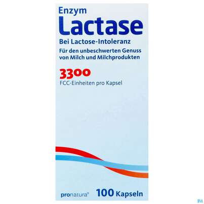 Lactase Enzym/kapseln 3.300 Fcc -pro Natura 100st, A-Nr.: 2046035 - 01